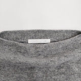 vie evam eva カシミヤ100％ V183K943 定価38000円 サイズM ボートネックニットワンピース グレー レディース ヴィー エヴァムエヴァ【中古】5-1026T♪