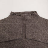 vie evam eva brushed high necked tunic ウールアンゴラカシミヤ 定価23000円 チュニック ブラウン レディース ヴィーエヴァムエヴァ【中古】5-1026T♪