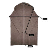 vie evam eva brushed high necked tunic ウールアンゴラカシミヤ 定価23000円 チュニック ブラウン レディース ヴィーエヴァムエヴァ【中古】5-1026T♪