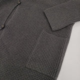 evam eva ウールキャメル畦ローブ E183K107 ロング カーディガン チャコールグレー レディース エヴァムエヴァ【中古】5-1208T∞