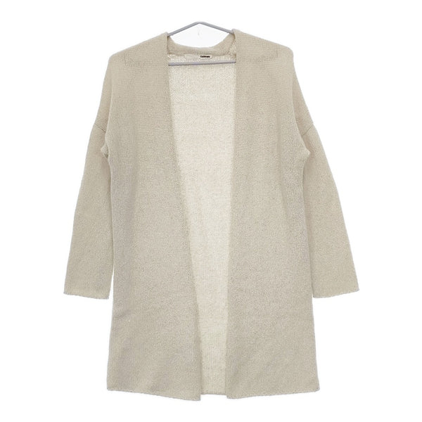 evam eva ソフトカシミヤローブ E183K081 定価54000円 サイズ2 カーディガン ベージュ レディース エヴァムエヴァ【中古】5-0922T◎