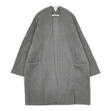 evam eva ウールカシミヤ E183K153 定価32000円 ガウン ニットローブ コート グレー レディース エヴァムエヴァ【中古】5-1208T∞