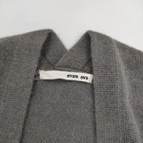 evam eva ウールカシミヤ E183K153 定価32000円 ガウン ニットローブ コート グレー レディース エヴァムエヴァ【中古】5-1208T∞