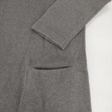 evam eva ウールカシミヤ E183K153 定価32000円 ガウン ニットローブ コート グレー レディース エヴァムエヴァ【中古】5-1208T∞