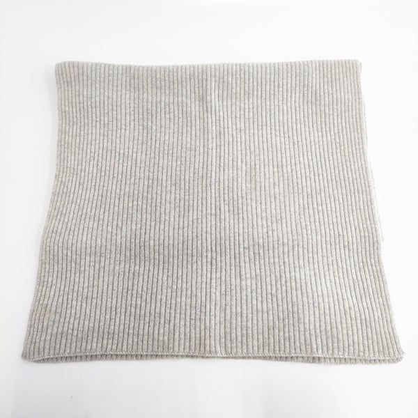 evam eva リブストール E183G136 定価20500円 ウールカシミヤ マフラー