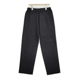 evam eva プレスウールストレートパンツ サイズ2 E183K064 定価24000円 イージー パンツ ブラック レディース エヴァムエヴァ【中古】5-1026T♪