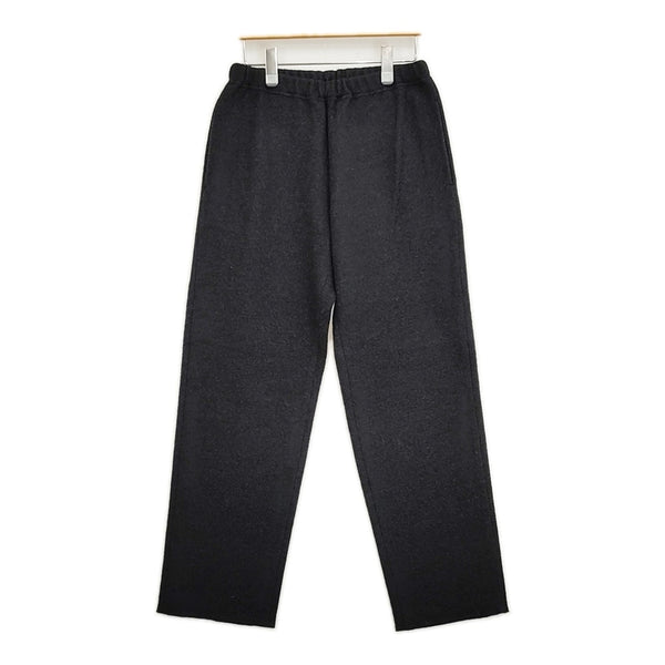 evam eva プレスウールストレートパンツ サイズ2 E183K064 定価24000円 イージー パンツ ブラック レディース エヴァムエヴァ【中古】5-1026T♪