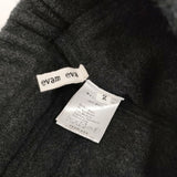 evam eva プレスウールストレートパンツ サイズ2 E183K064 定価24000円 イージー パンツ ブラック レディース エヴァムエヴァ【中古】5-1026T♪