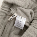 evam eva プレスウールストレートパンツ サイズ2 E183K064 定価24000円 イージー パンツ ベージュ レディース エヴァムエヴァ【中古】5-1026T♪