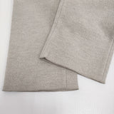 evam eva プレスウールストレートパンツ サイズ2 E183K064 定価24000円 イージー パンツ ベージュ レディース エヴァムエヴァ【中古】5-1026T♪