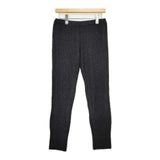 evam eva カシミヤ リブニットレギンス E163K088 定価32000円 パンツ チャコールグレー レディース エヴァムエヴァ【中古】5-1208T∞