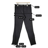 evam eva カシミヤ リブニットレギンス E163K088 定価32000円 パンツ チャコールグレー レディース エヴァムエヴァ【中古】5-1208T∞