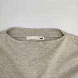 evam eva ウールチュニック E183K125 ニットワンピース チュニック ベージュ レディース エヴァムエヴァ【中古】5-1208T∞