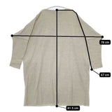 evam eva ウールチュニック E183K125 ニットワンピース チュニック ベージュ レディース エヴァムエヴァ【中古】5-1208T∞