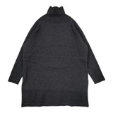 evam eva ウールタートルネックチュニック E183K178 定価23500円 ワンピース チュニック チャコールグレー レディース エヴァムエヴァ【中古】5-1208T∞