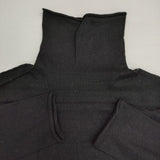 vie evam eva コットンカシミヤタートルネック V002K047 定価15000円 セーター ニット ブラック レディース ヴィー エヴァムエヴァ【中古】5-1208T∞