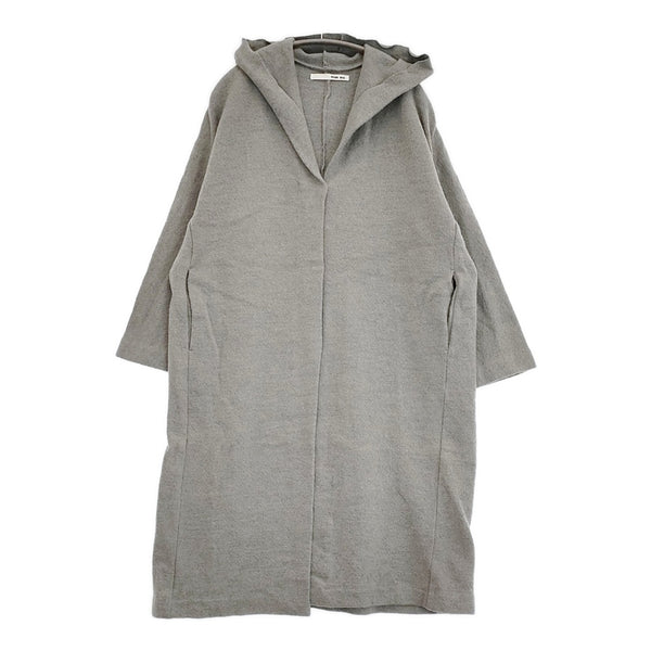 evam eva プレスウールフーデッドコート E183K063 定価42000円 サイズ1 コート グレー レディース エヴァムエヴァ【中古】5-1103T♪