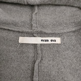 evam eva プレスウールフーデッドコート E183K063 定価42000円 サイズ1 コート グレー レディース エヴァムエヴァ【中古】5-1103T♪