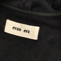 evam eva E173T157 アンゴラローブコート E173T157 定価46000円 サイズ1 コート ネイビー レディース エヴァムエヴァ【中古】5-0904T△