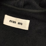 evam eva E173T157 アンゴラローブコート E173T157 定価46000円 サイズ1 コート ネイビー レディース エヴァムエヴァ【中古】5-0904T△