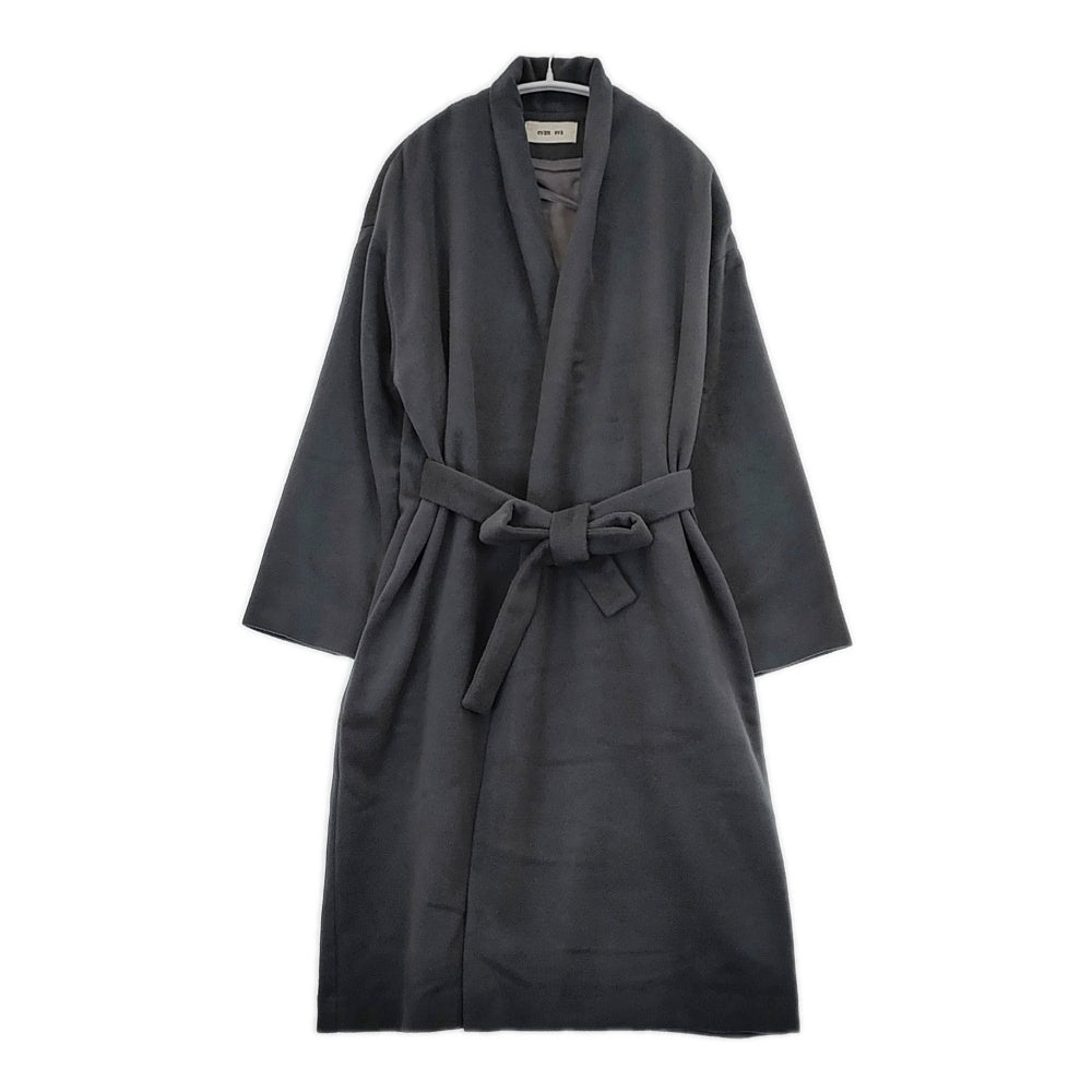 美品　evam eva アンゴラウールコート　ジレ evam eva アンゴラウールローブコート E183T142 定価48000円
