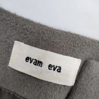 evam eva E183T143 アンゴラウールベストコートE183T143 定価46000円 コート グレー レディース エヴァムエヴァ【中古】5-0904T△