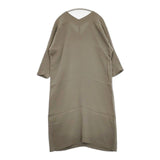 evam eva シルクドルマンＶネックワンピース E183T040 定価65000円 ワンピース グレー レディース エヴァムエヴァ【中古】5-0924M∞
