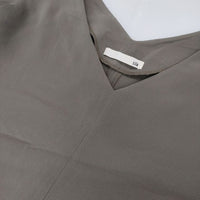 evam eva シルクドルマンＶネックワンピース E183T040 定価65000円 ワンピース グレー レディース エヴァムエヴァ【中古】5-0924M∞