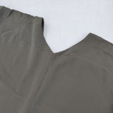 evam eva シルクドルマンＶネックワンピース E183T040 定価65000円 ワンピース グレー レディース エヴァムエヴァ【中古】5-0924M∞
