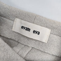 evam eva E213K116 プレスウールポンチョ E213K116 定価39600円 ポンチョ オフホワイト レディース エヴァムエヴァ【中古】5-0904T△