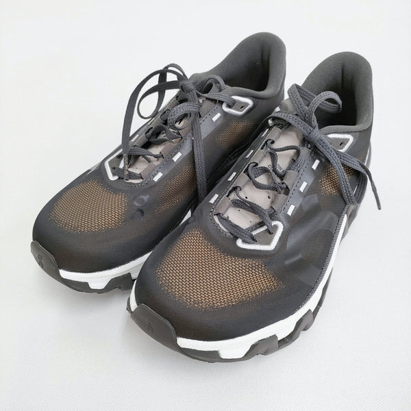 On Cloudmonster Hyper 24cm PLEASURES x The Loop ランニングシューズ スニーカー ブラック ブラウン レディース オン【中古】5-0628G♪