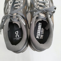 On Cloudmonster Hyper 24cm PLEASURES x The Loop ランニングシューズ スニーカー ブラック ブラウン レディース オン【中古】5-0628G♪