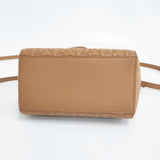 ZANCHETTI AMLETO MINI 定価151800円 ハンドバッグ ショルダーバッグ ベージュ レディース ザンケッティ【中古】5-0628G♪
