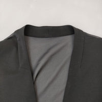 COMME CA TCポンチ ジレ ロング 定価36300円 34-33VK06 サイズ15 大きいサイズ ベスト 25SS ブラック レディース コムサ【中古】5-0710M♪