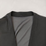 COMME CA TCポンチ ジレ ロング 定価36300円 34-33VK06 サイズ15 大きいサイズ ベスト 25SS ブラック レディース コムサ【中古】5-0710M♪