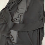 COMME CA TCポンチ ジレ ロング 定価36300円 34-33VK06 サイズ15 大きいサイズ ベスト 25SS ブラック レディース コムサ【中古】5-0710M♪