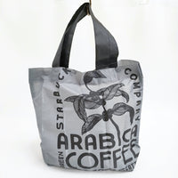 STARBUCKS スターバックス 未使用品 リザーブ ポケッタブルトート ARABICA トートバッグ グレー レディース【中古】5-0628G♪