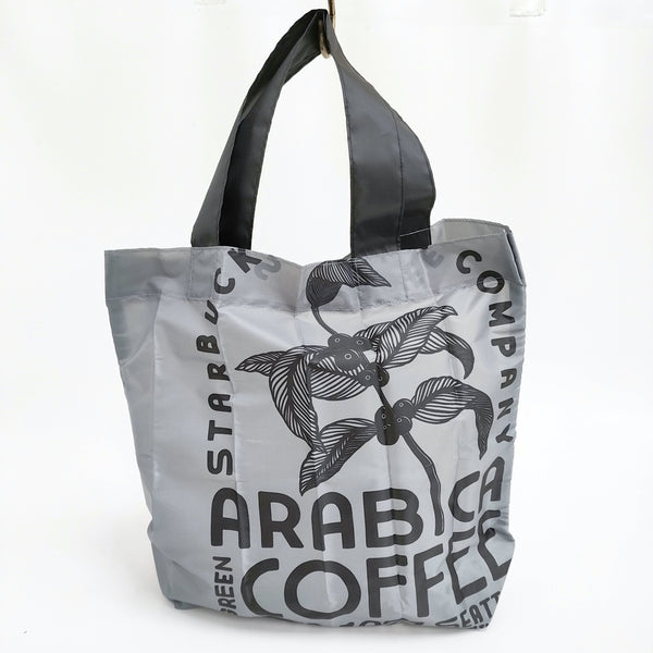 STARBUCKS スターバックス 未使用品 リザーブ ポケッタブルトート ARABICA トートバッグ グレー レディース【中古】5-0628G♪