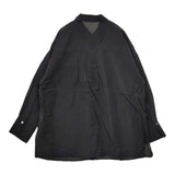 COMME CA 34-73HK13 25SS シアーキュプラシルク 定価27500円 ブラウス シャツ ブラック レディース コムサ【中古】5-0812M△