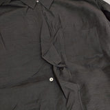 COMME CA 34-73HK13 25SS シアーキュプラシルク 定価27500円 ブラウス シャツ ブラック レディース コムサ【中古】5-0812M△