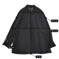 COMME CA 34-73HK13 25SS シアーキュプラシルク 定価27500円 ブラウス シャツ ブラック レディース コムサ【中古】5-0812M△