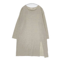 evam eva ライトウールスリット ニットチュニック E163K052 ワンピース ベージュ レディース エヴァムエヴァ【中古】5-1013T∞