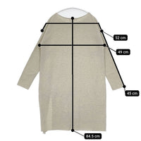 evam eva ライトウールスリット ニットチュニック E163K052 ワンピース ベージュ レディース エヴァムエヴァ【中古】5-1013T∞