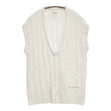 gelato pique PWNT244097 アランベスト パイル サイズF ベスト ホワイト レディース ジェラートピケ【中古】5-1021M△