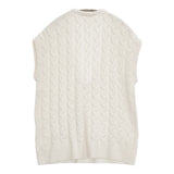 gelato pique PWNT244097 アランベスト パイル サイズF ベスト ホワイト レディース ジェラートピケ【中古】5-1021M△