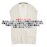 gelato pique PWNT244097 アランベスト パイル サイズF ベスト ホワイト レディース ジェラートピケ【中古】5-1021M△