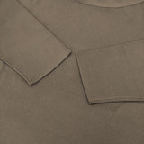 ANTEPRIMA NK11F09203 七分袖 リブ サイズ42 ボートネック ニット モカベージュ レディース アンテプリマ【中古】5-1021M△