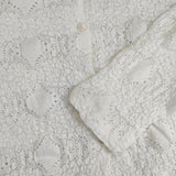 mizuiro-ind 3-210023 シアーパターンニッティングカーディガン レース カーディガン ホワイト レディース ミズイロインド【中古】5-0801M△