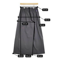 THOUSAND MILE フレンチスリーブシャツ＆ワイドパンツセット セットアップ 25SS グレー レディース サウザンドマイル【中古】5-0710S♪