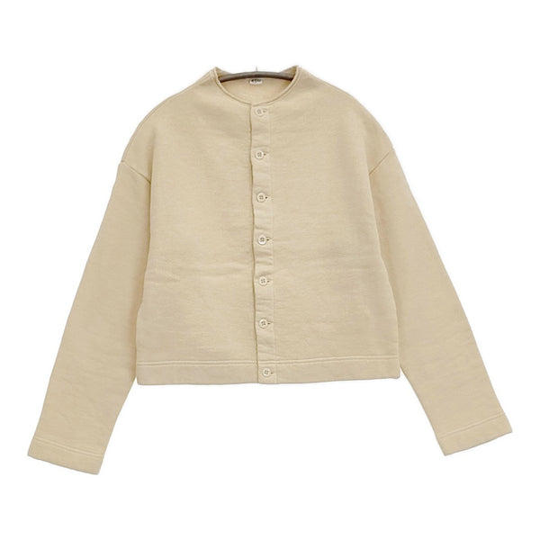 45R/45rpm 裏毛の17色四角カーディガン WOMEN 定価24200円 23AW ベージュ レディース フォーティーファイブアールピーエム【中古】5-1026T♪